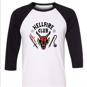 Hellfire Club raglan baseball shirt